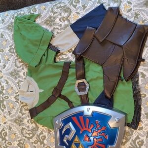 Legend of Zelda Link's Kids Adventure Costume and Shield, Size 10-12